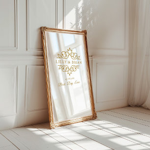 Royal, Elegant, "Best-Day-Ever" Wedding Window Cling