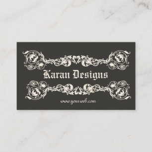 Royal Elegant Fancy Modern Ornate Decorative Business Card