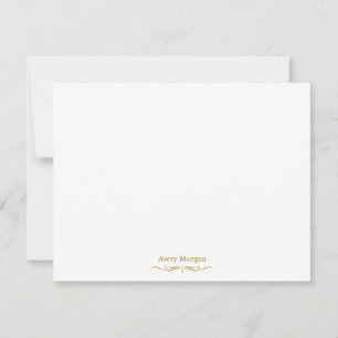 Royal Elegant Luxury Gold Personalized Card
