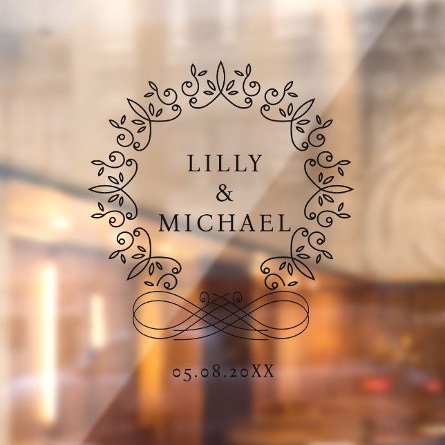 Royal, Elegant, Wedding Window Cling (Sheet 2)