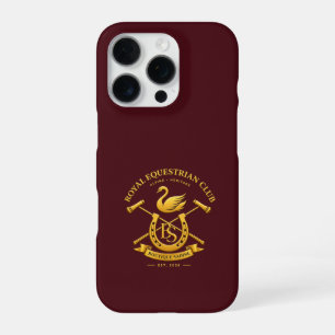 Royal Equestrian Club Burgundy iPhone Case Old M