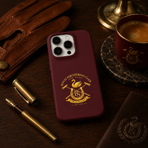 Royal Equestrian Club Burgundy iPhone Case   Old M