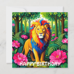 Royal Fairy Lion Big Cat Card