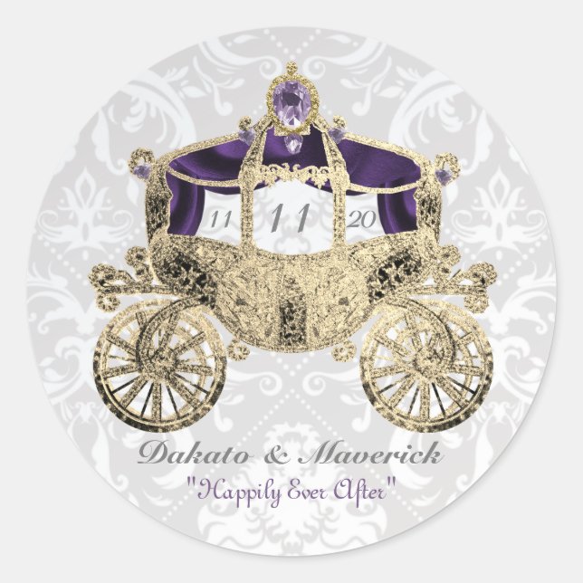 Royal Fairytale Coach Stickers (Front)