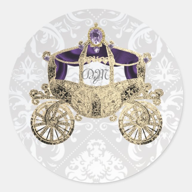 Royal Fairytale Coach Stickers (Front)