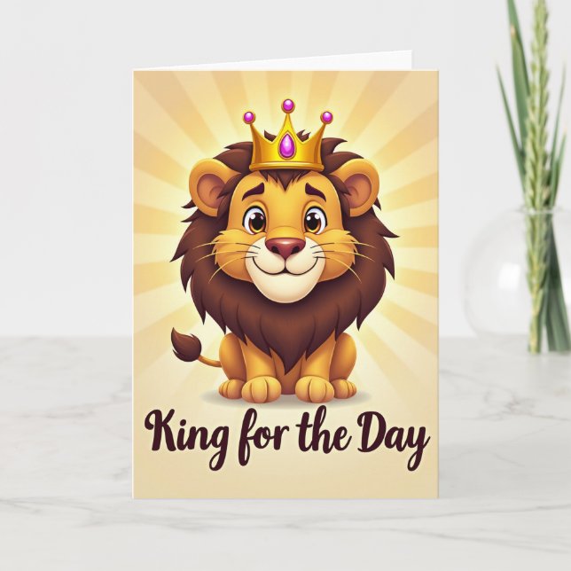 Royal Feline Fathers Day Card (Front)