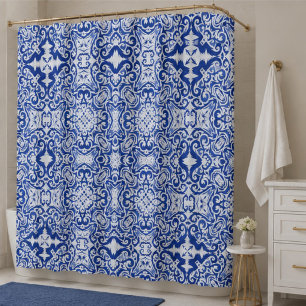 Royal Filigree Intricate Blue and White Ornamental