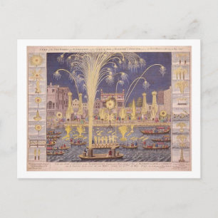 Royal Fireworks Postcard