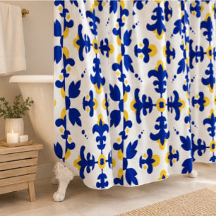 Royal Fleur Bold Blue and Gold Botanical