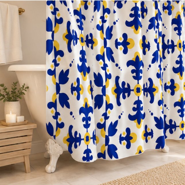 Royal Fleur Bold Blue and Gold Botanical  (Creator Uploaded)
