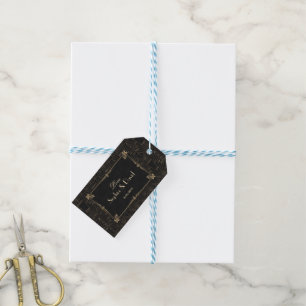 Royal Fleur-de-Lis Art Deco 1920s Wedding Gift Tags
