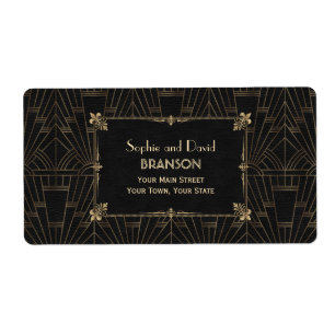 Royal Fleur-de-Lis Art déco Mariage des années 192