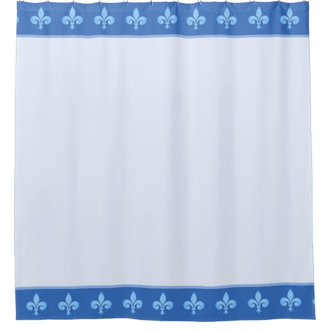 Royal fleur de lis, lily flowers on blue (Front)