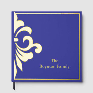 Royal Fleur di Lis foil Scrapbook Photo Album Foil Guest Book