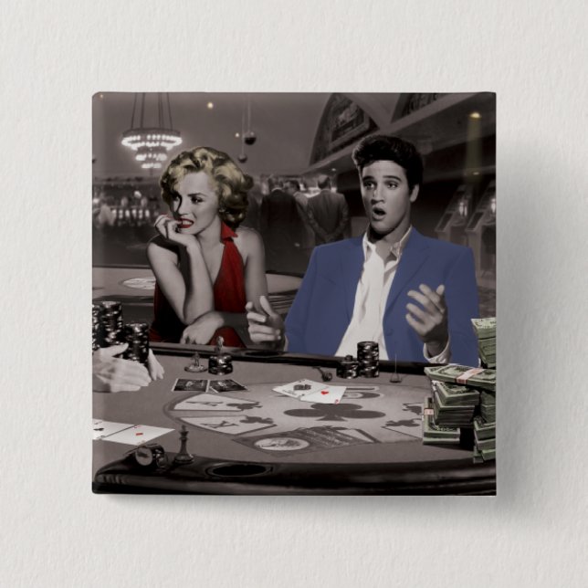 Royal Flush 2 2 Inch Square Button (Front)