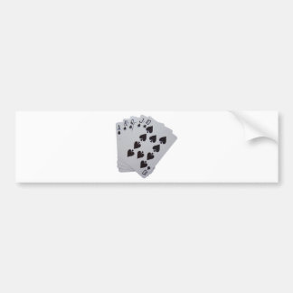 Royal Flush Bumper Sticker