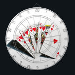 Royal Flush Hearts Dartboard<br><div class="desc">Royal Flush Hearts</div>
