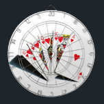 Royal Flush Hearts Dartboard<br><div class="desc">Royal Flush Hearts</div>
