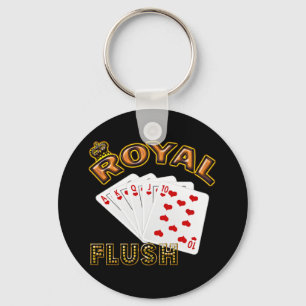 ROYAL FLUSH KEYCHAIN