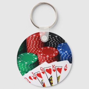 Royal Flush Keychain