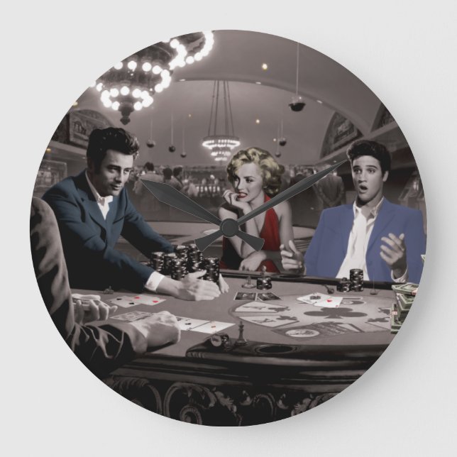 Royal Flush Large Clock (Front)