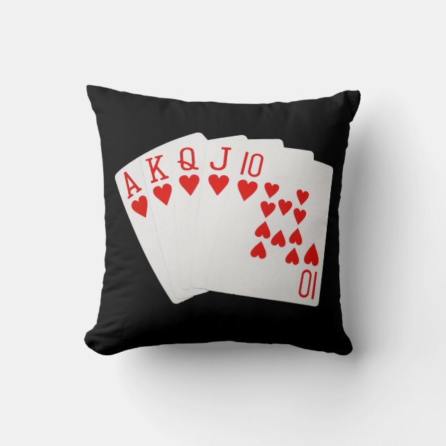 Royal Flush Pillow (Front)
