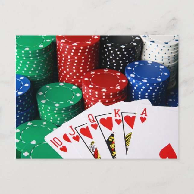 Royal Flush Postcard (Front)