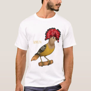Royal flycatcher bird cartoon illustration T-Shirt