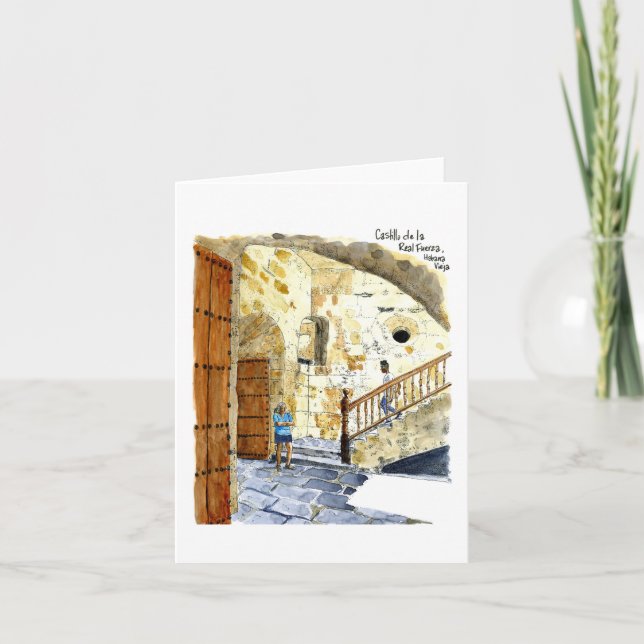 Royal Force Castle, Old Havana, Cuba Card (Front)