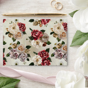 Royal Garden Flowers Pattern  Envelope