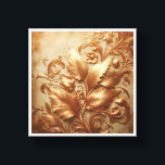 Royal Gilded Floral Relief - Elegant Baroque Gold  Canvas Print<br><div class="desc">An exquisite classical relief featuring intricate floral and leaf patterns carved in shimmering gold. Inspired by Baroque and Renaissance aesthetics,  this piece showcases detailed textures and graceful scrolls against a warm,  aged parchment background. Perfect for traditional luxury interiors,  classic dining rooms,  or as a sophisticated vintage statement piece.</div>