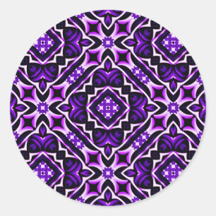 Royal Glow_ Classic Round Sticker