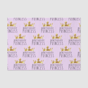 Royal Gold Crown Birthday Princess Party Tissue Paper