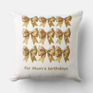 Royal Gold Glitter Focal Point Throw Pillow