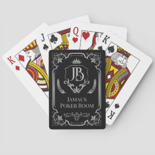 Royal Gold Monogram Personalized Playing Cards