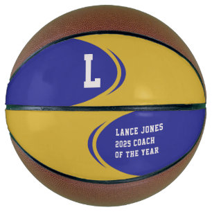 Royal Gold Personalized Basketball