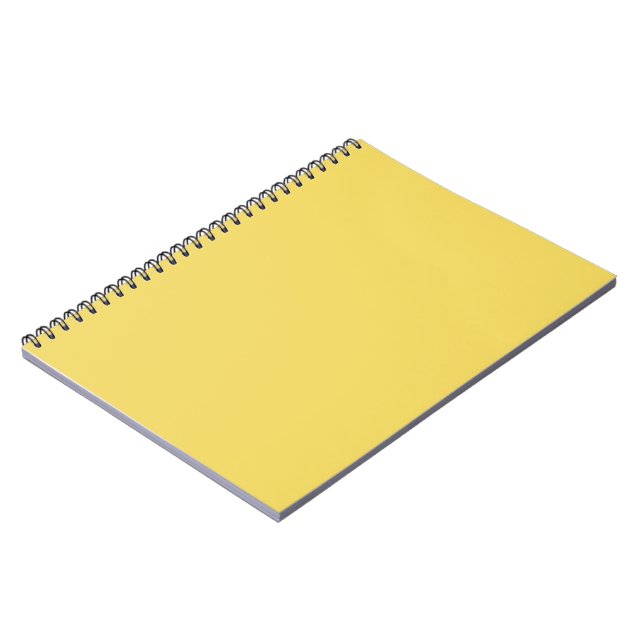 Royal Gold Solid Plain Color Notebook (Left Side)