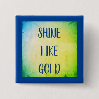 Royal Gold Sunshine 2 Inch Square Button