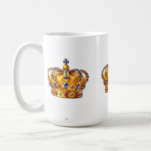 Royal golden crown coffee mug