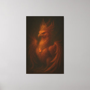 Royal Golden Phoenix – Elite Fine Art Collection Canvas Print
