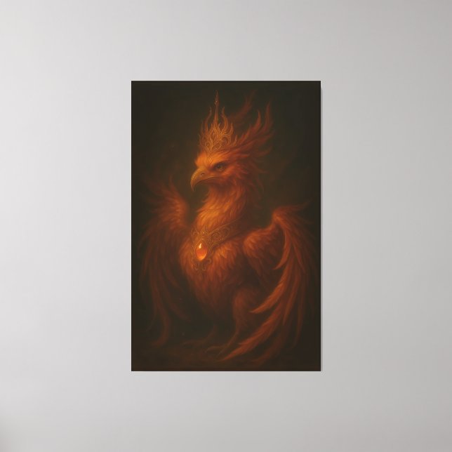 Royal Golden Phoenix – Elite Fine Art Collection Canvas Print (Front)
