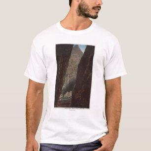 Royal Gorge, CO - View of a Crevice in Royal T-Shirt
