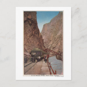 Royal Gorge, CO - View of the Hanging Bridge Postcard