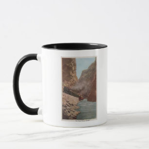 Royal Gorge, CO - View of Train Alongside River Mug