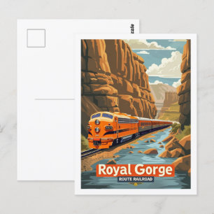 Royal Gorge Vintage Famous Travel Place Postcard