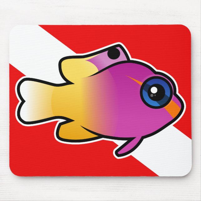 Royal Gramma Dive Flag Mouse Pad (Front)