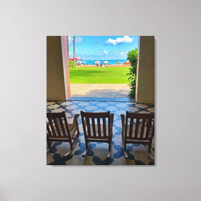 Royal Hawaiian Hotel Canvas Print (Front)