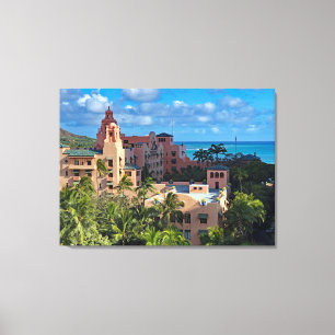  Royal Hawaiian Hotel Canvas Print