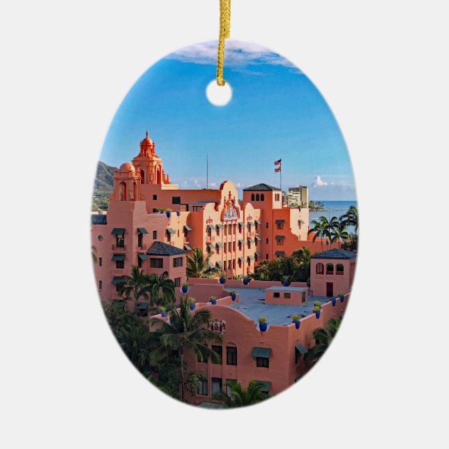 Royal Hawaiian Hotel Ceramic Ornament (Front)