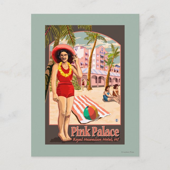 Royal Hawaiian Hotel in Hawaii Postcard (Front)